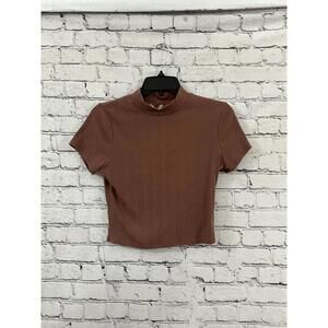 Bozzolo Crop Top - Beige- Size Large